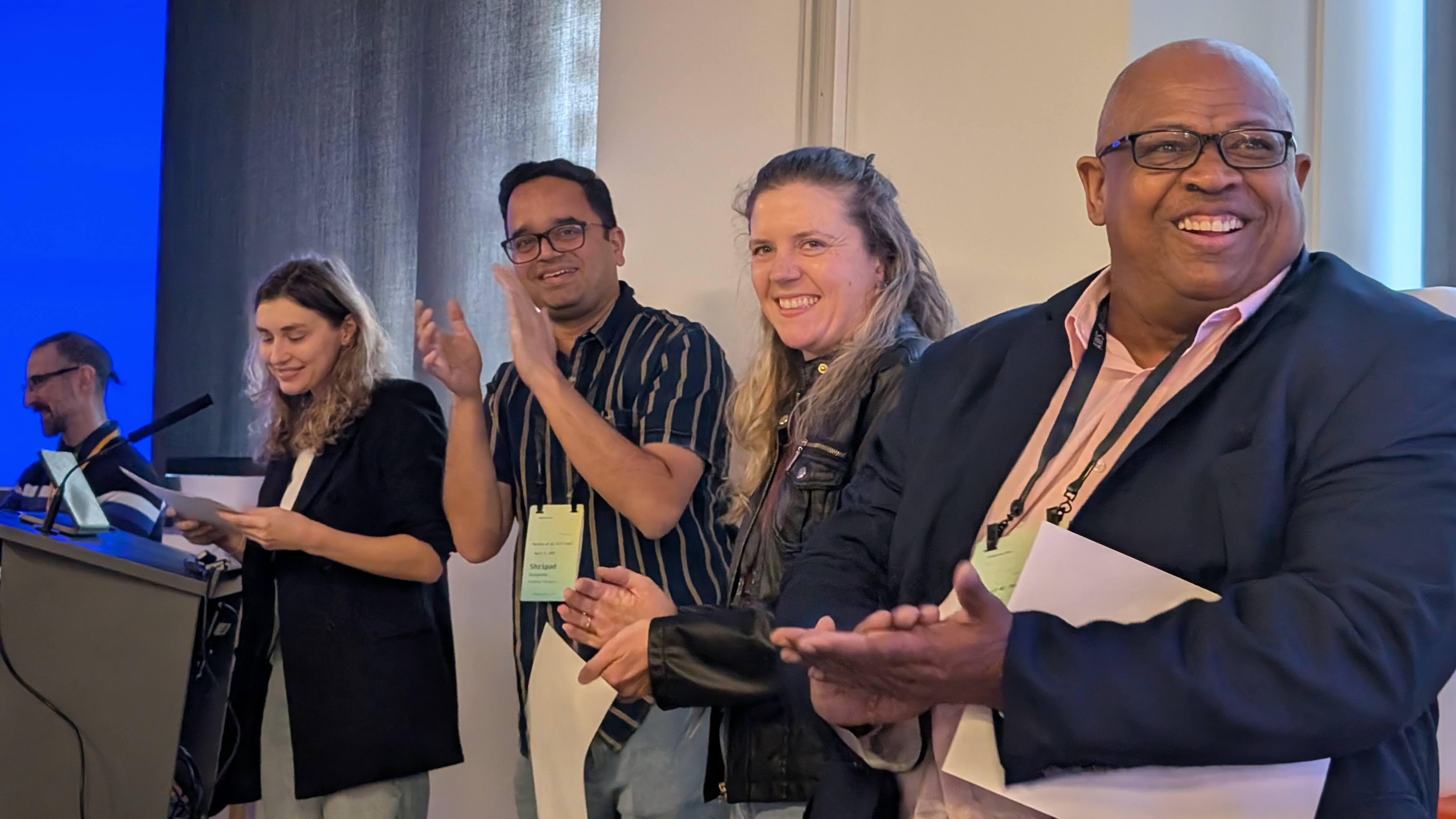 A photo from an AWS or EF event in San Francisco.